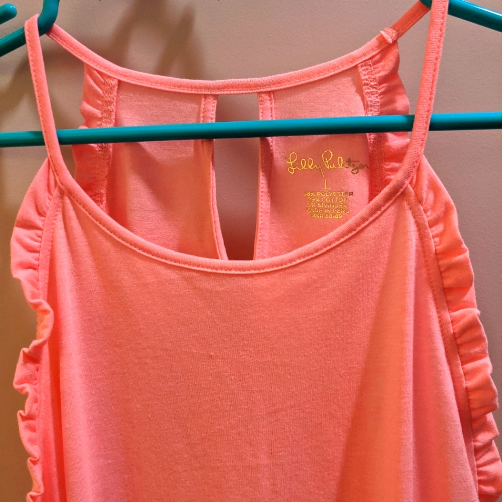 Lily Pulitzer pink tank top large